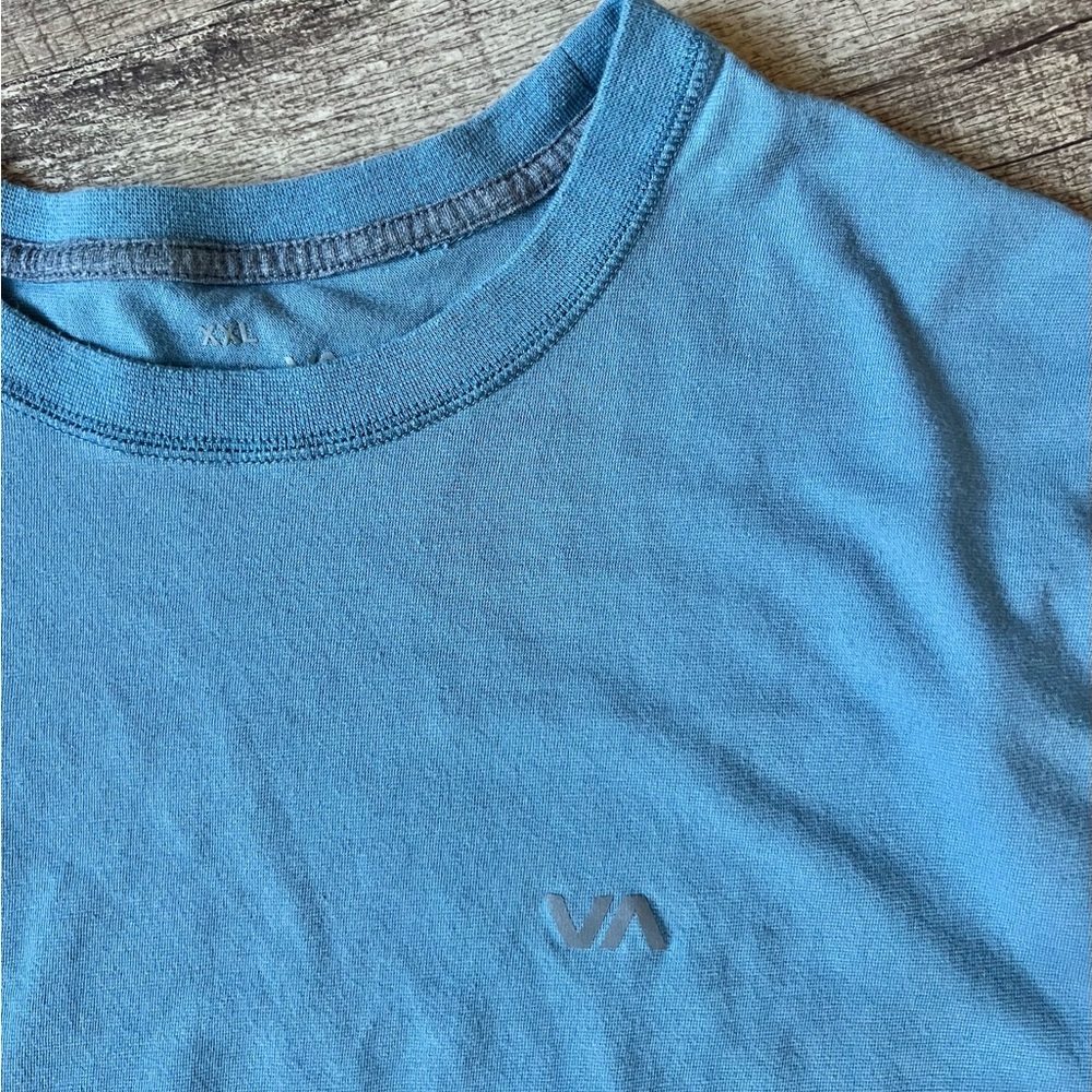 RVCA Light Blue Short Sleeve Tee 2XL